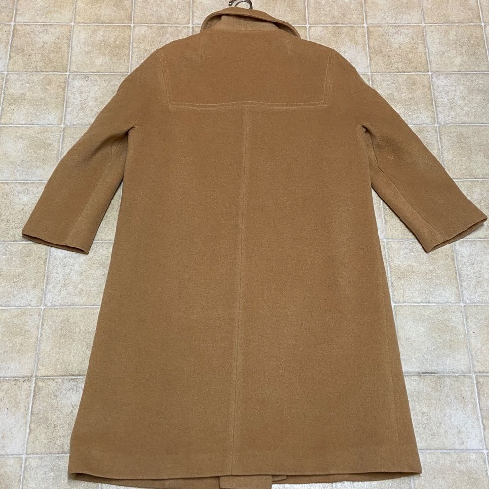J.F.Muller 💯% Mongolian Camel Hair Classic Tan Women's Coat Size Appropriate M L - Picture 4 of 14
